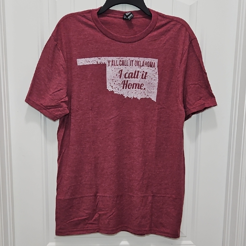 Mason Jar Label "Y'all Call It Oklahoma, I Call It Home" Graphic T-Shirt